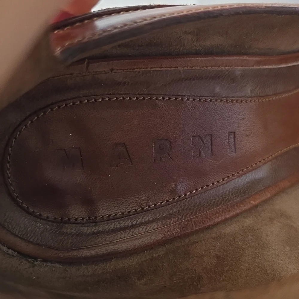🌸Marni Brown and Blue Women's‎ Heels 9